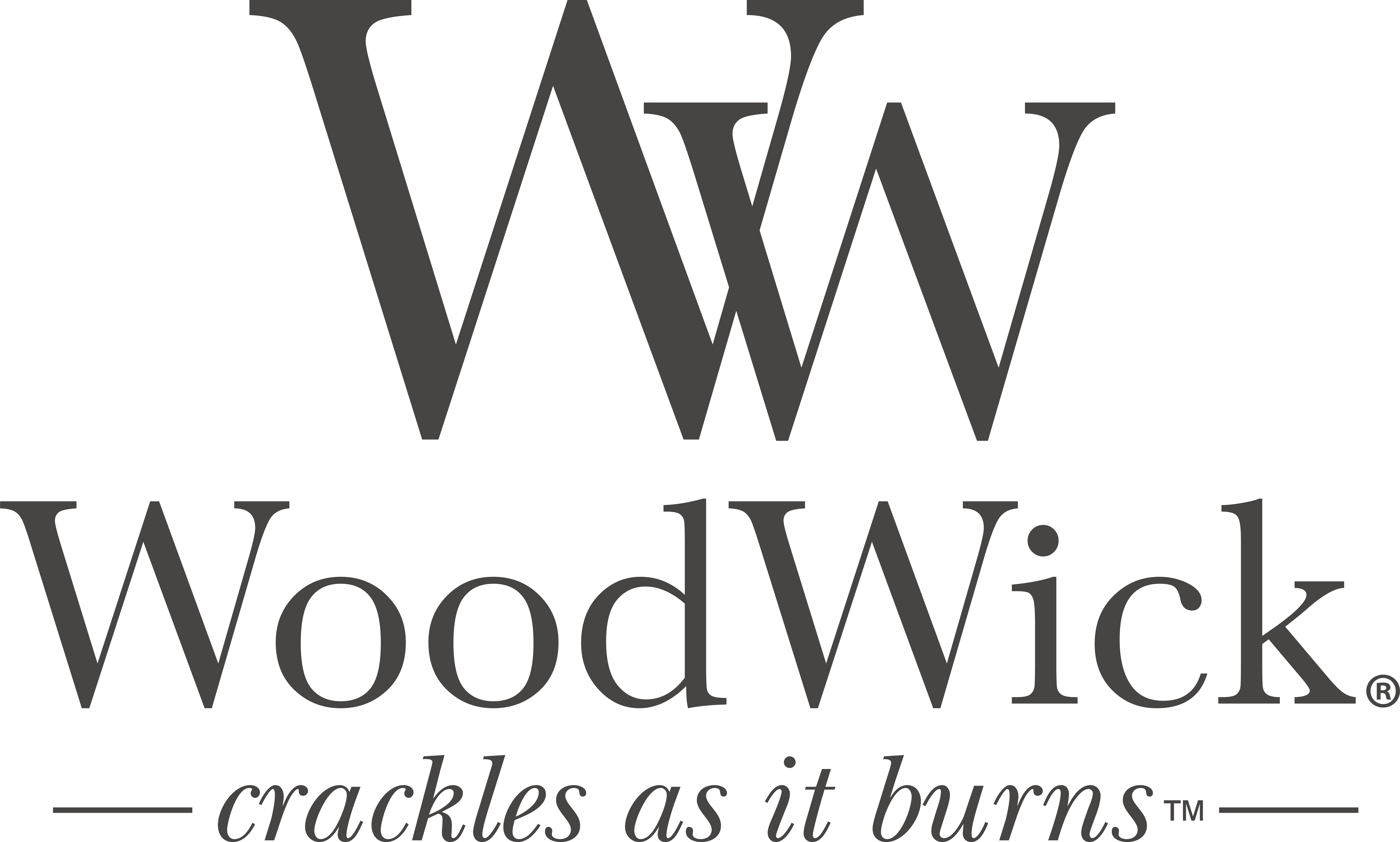 WoodWick — crackles as it burns